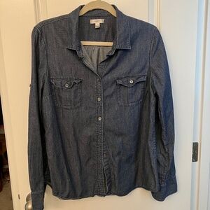 J. Crew Chambray Button-Down Shirt Size 14